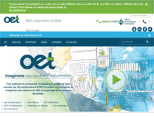Tablet Screenshot of oet.fr